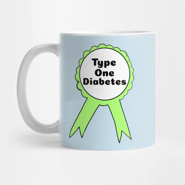 T1D Ribbon - Lime Green by CatGirl101